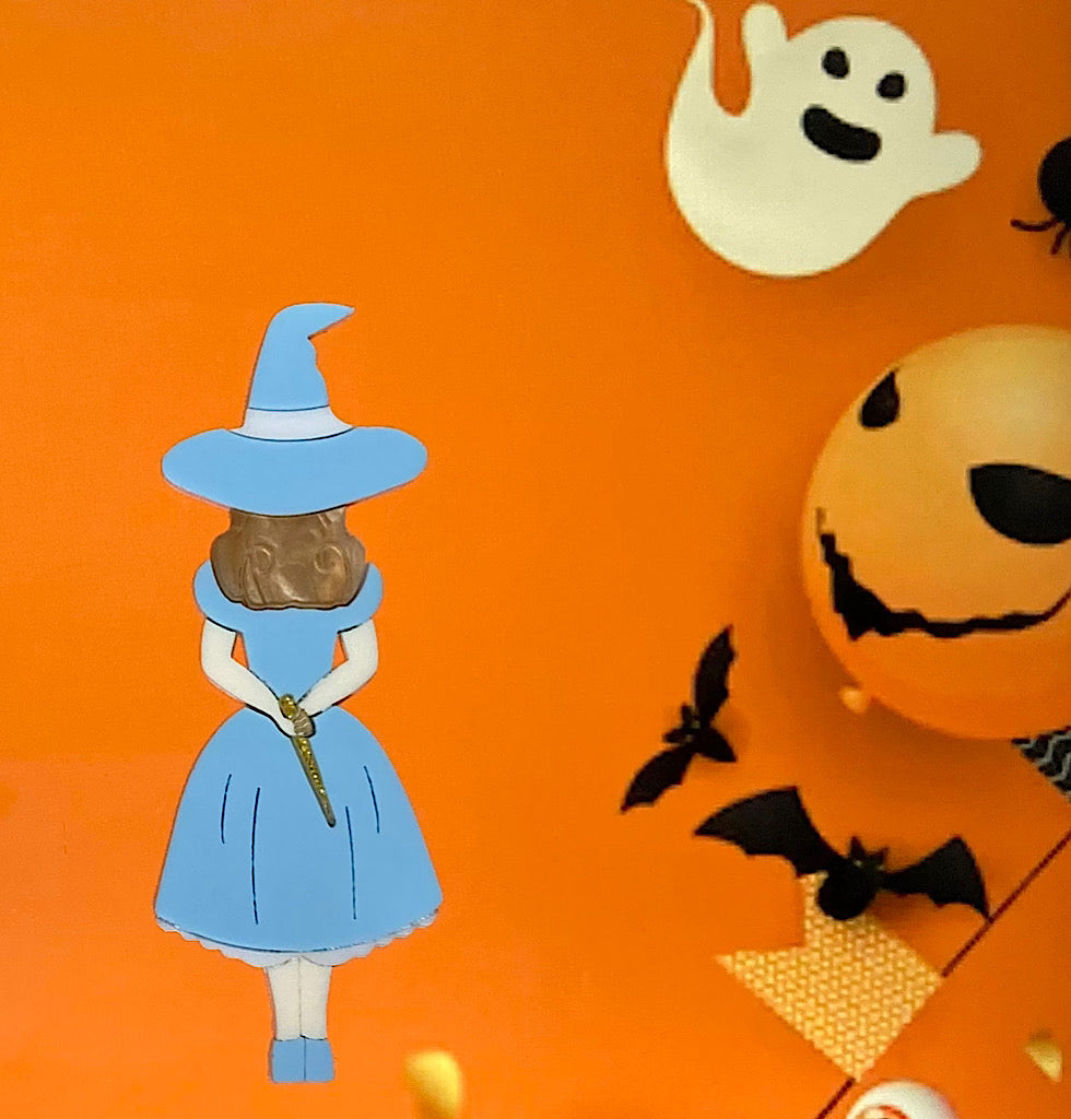Blue Witch Alice Brooch