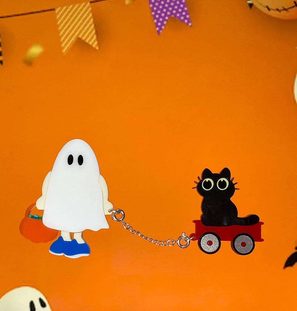 Trick or Treat Brooch Set