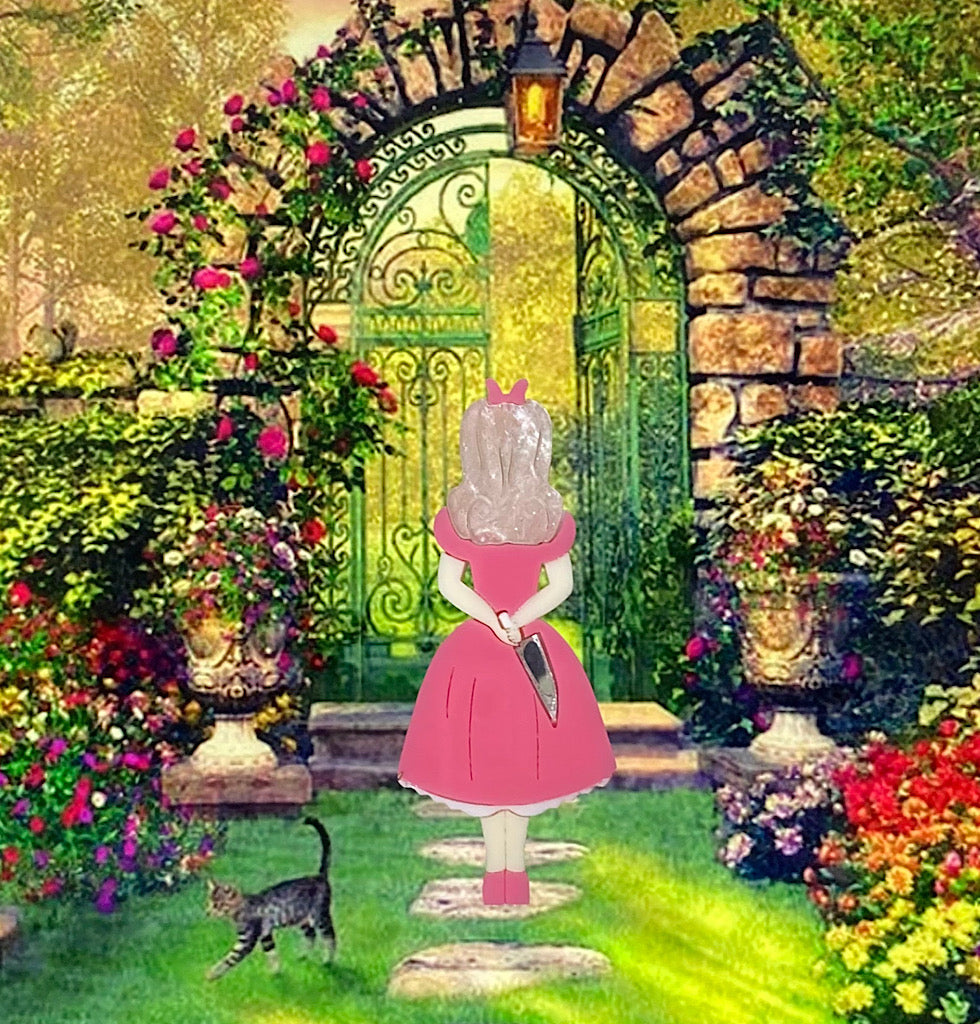 Barbie Pink Stabby Alice Brooch