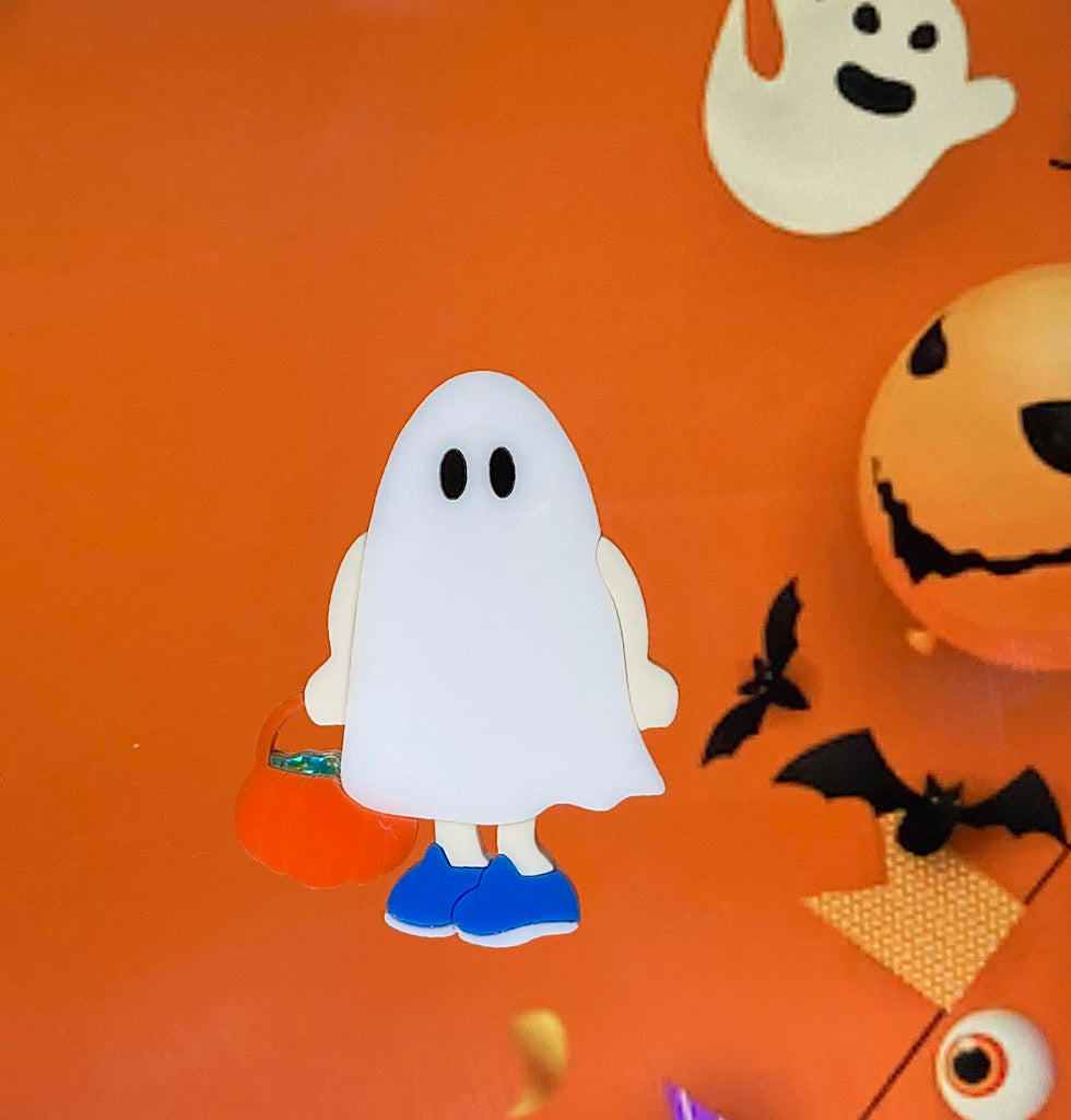Trick or Treat Ghost Brooch