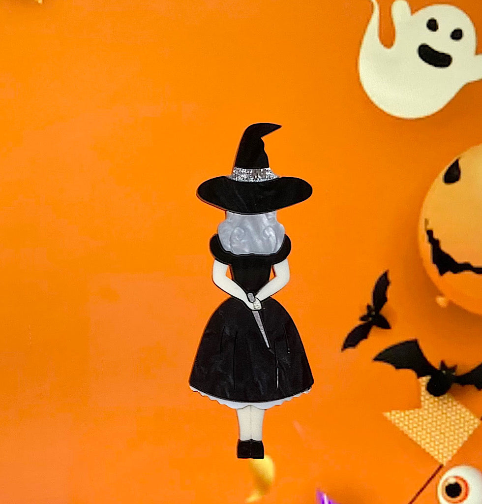 Black Witch Alice Brooch
