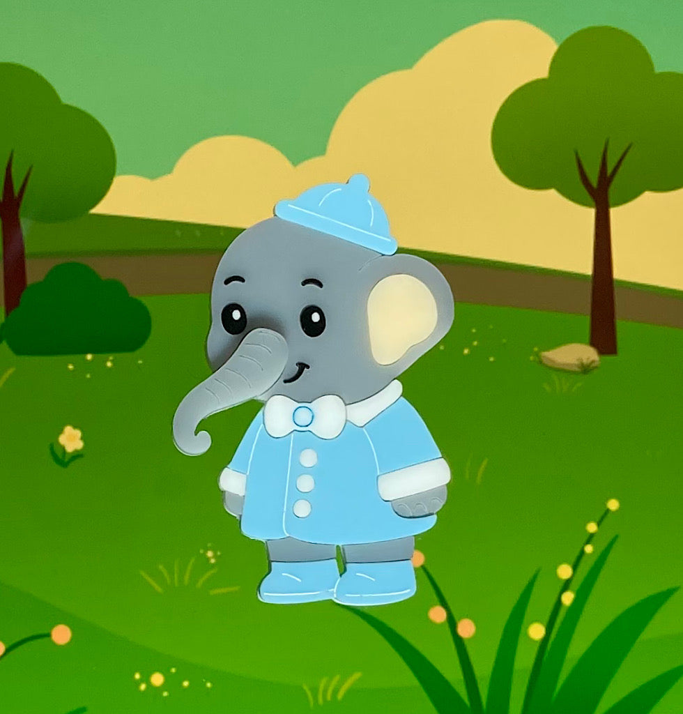 Eli the Elephant Brooch