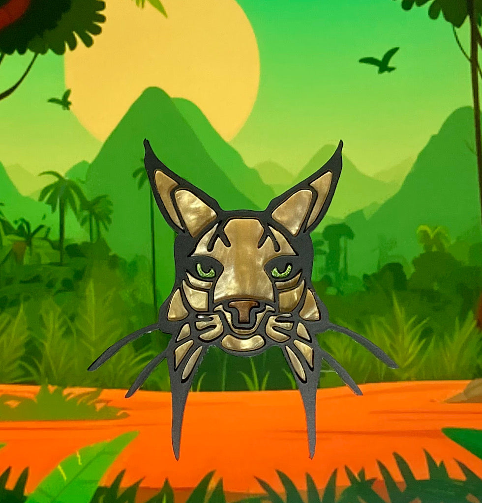 Lancelot the Lynx Brooch