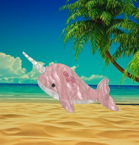 Nikki the Narwhal Brooch