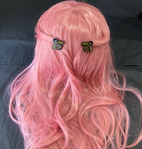 Gold Bee Hair Clips