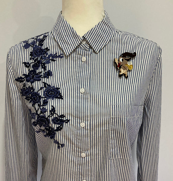 Christmas With The Krampus Brooch