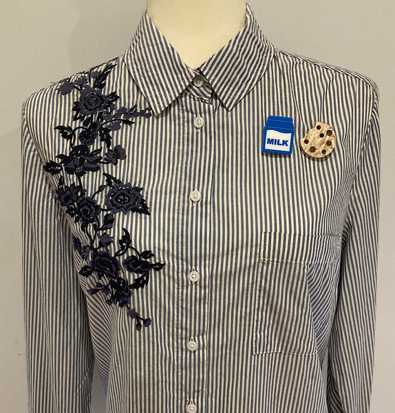 Milk & Cookie Brooch Set