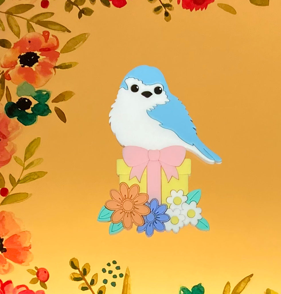 Bluebird Surprise Brooch