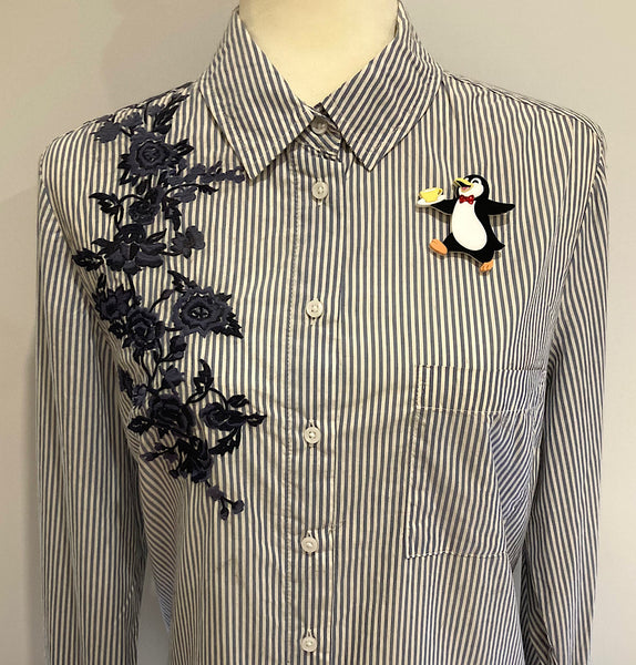 Penguin Tea Party Brooch