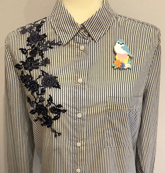 Bluebird Surprise Brooch