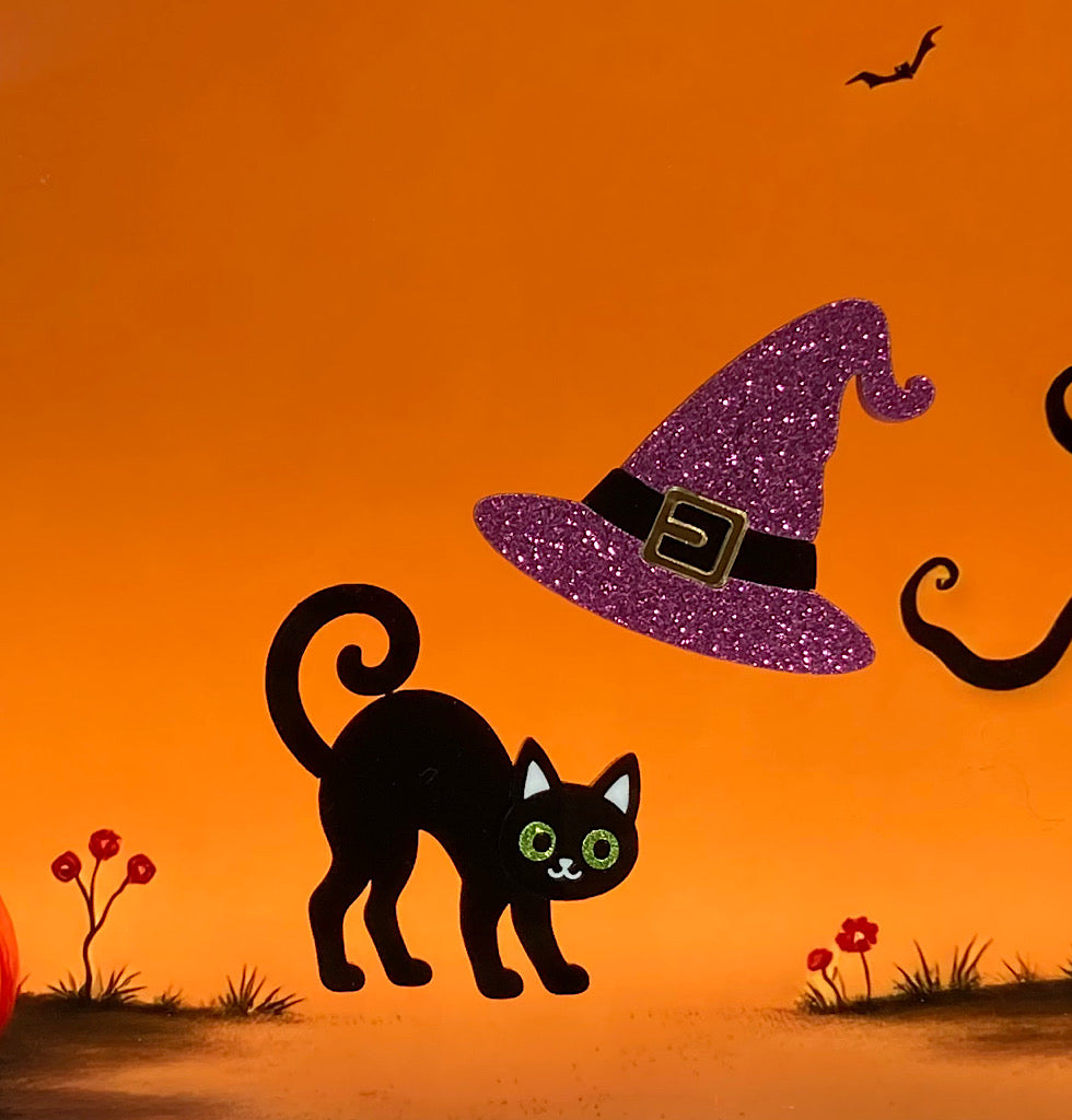 The Cat & The Hat Brooch Set
