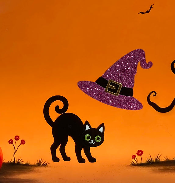 The Cat & The Hat Brooch Set
