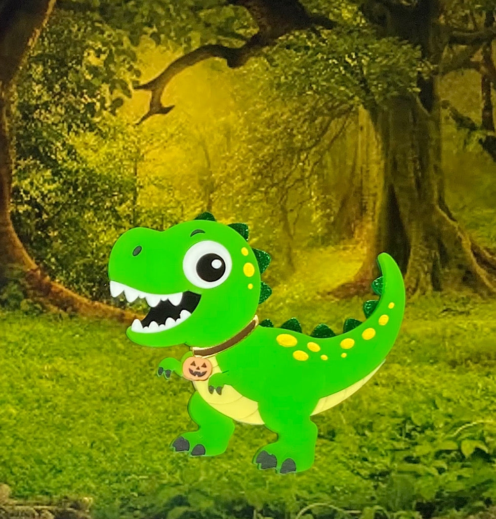 Dave the Dinosaur Brooch