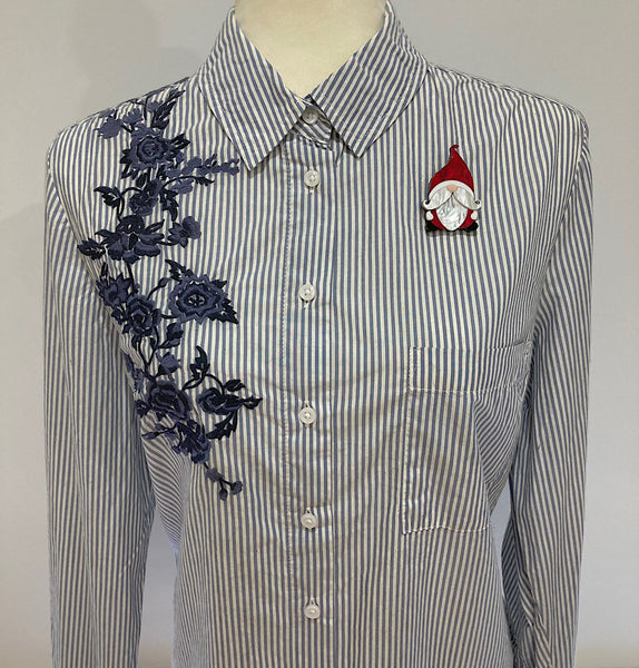 Gary the Christmas Gnome Brooch