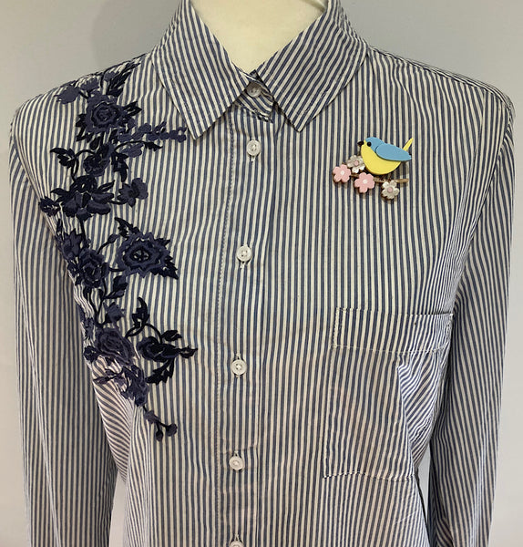 Happy Little Bluebird Brooch