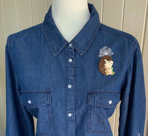 Make a Wish Hedgehog Brooch - V2