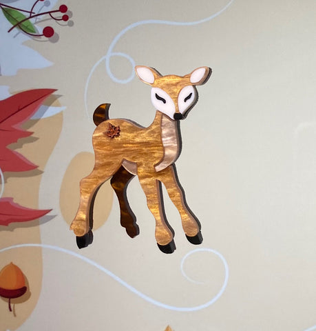 Dakota the Deer Brooch