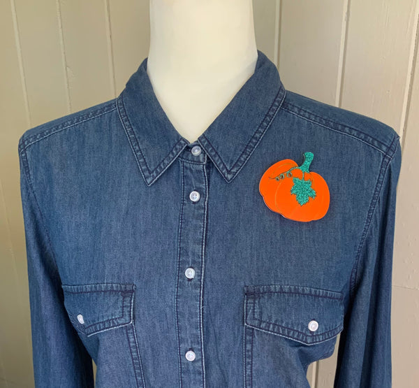 Pumpkin Brooch