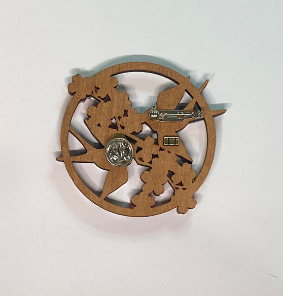 Bluebird Song Brooch