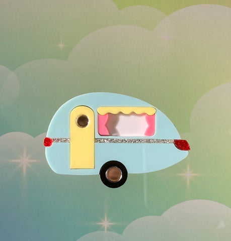 Happy Camper Brooch V2